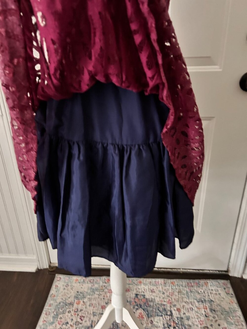 ANTHROPOLOGIE *FROCK BY TRACY REESE* Mauve Lace Dress Size 4 - Picture 9 of 9